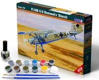 Mistercraft SD-204 - 1:72 Fi-156 C-3 Rommels Storch Start Set - Neu