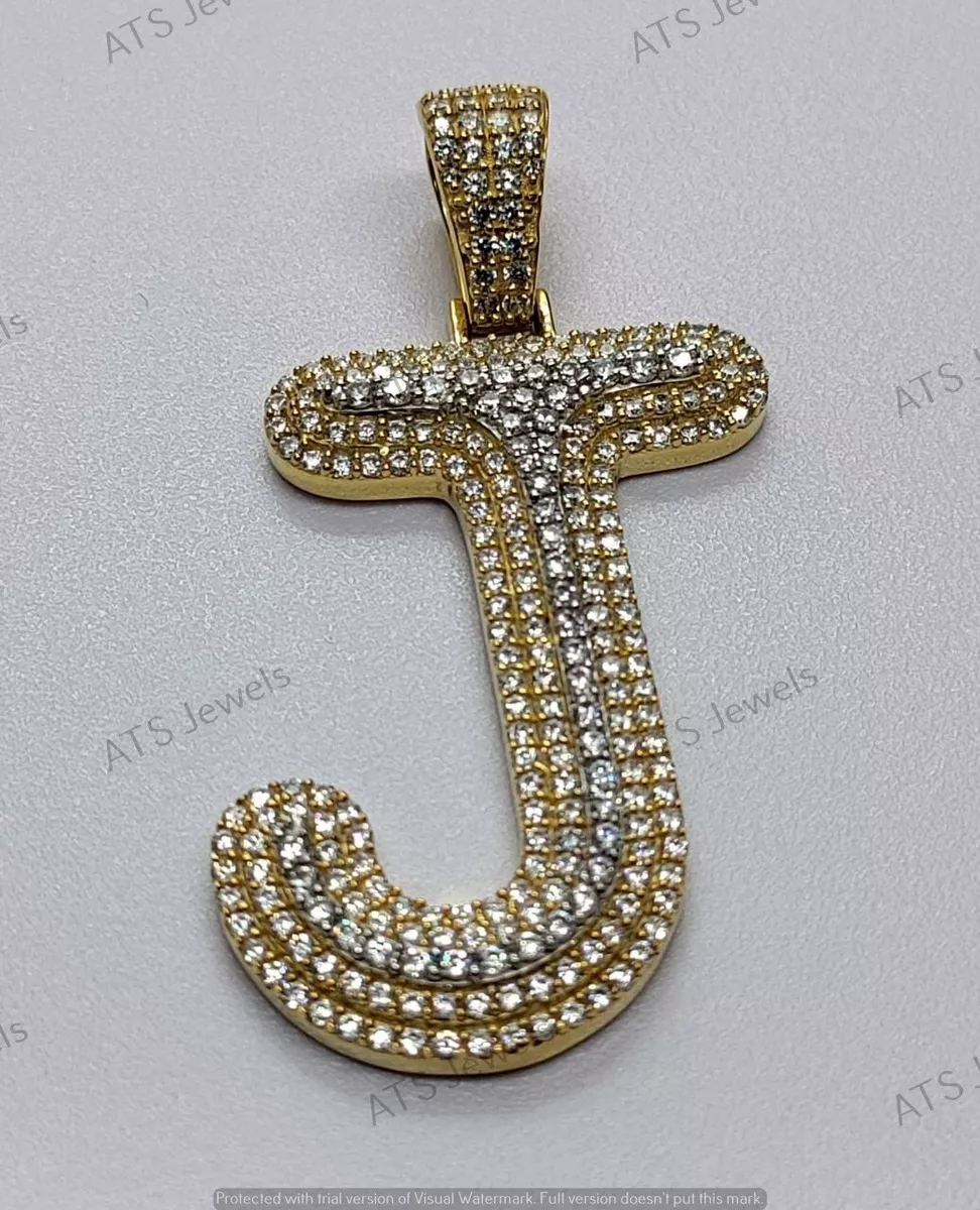 Letter j shop diamond necklace