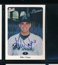 1996 Best #21 Mike Saipe New Haven Ravens Signed Autograph (CY9) SWSW6