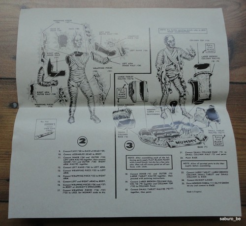 Aurora THE MUMMY 452 GLOWS IN THE DARK , Warning Bien Lire - Photo 8/12