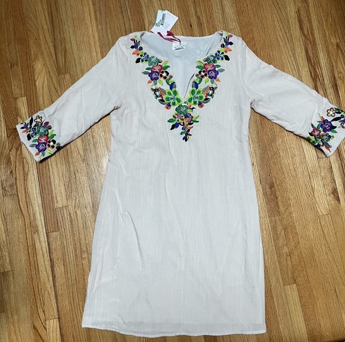 Julie Brown meghan ivory botanica Embroidered Size 6