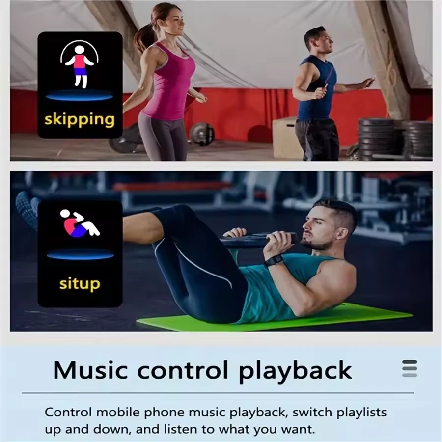 Smart Watch For Men and Women Message Remind, Music Control, Sport features.  - Image 3 of 4
