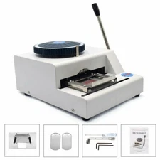 52 Characters Dog ID Card Tag Military Embossing Stamping Letter Manual Machine