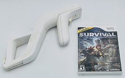 Wii Cabela's Survival Shadows of Katmai Game With Wii Zapper