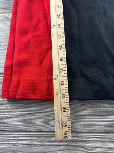 Nina Charles for Kasper dress black/Red wool blend sweater long sleeve size S - Picture 5 of 8