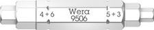 Wera 073201 9506 4-in-1 Bit 1 Sechskant-Schraubendreher-Bit 3, 4, 5 & 6 mm 4 Gr&ouml;&szlig;en in 1 Bit