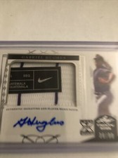 2022 Leaf Trinity Gabriel Hughes Jumbo Patch Auto Rockies RC /99