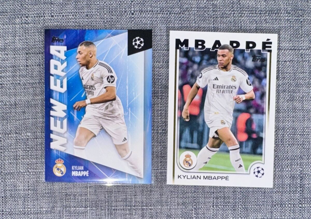 KYLIAN MBAPPE 2024-25 Topps Chrome UCC Flagship NEW ERA Real KYLIAN MBAPPE 2024-25 Topps Chrome UCC Flagship NEW ERA Real