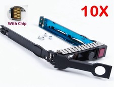 X10 For HP DL380 DL360 G8 G9 2.5" HDD Tray Caddy 651687-001 651699-001 w/Chips