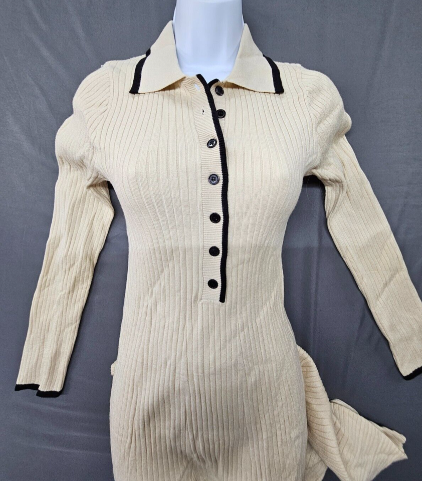 MEROKEETY Womens Long Sleeve V Neck Sweater Dress 2026 Button Ribbed Knit Elegant Maxi Winter Dresses