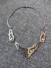 Vintage Mexican Silver Necklace w/Cutout Design