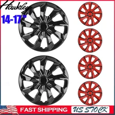 14" 15" 16" 17" Set of 4 Wheel Covers Snap On Full Hub Caps Tire & Steel Rim
