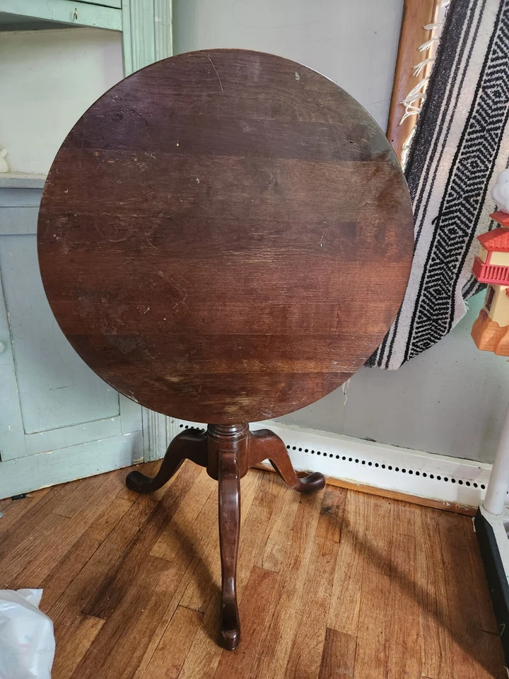 Antique  Tilt Top Tea Table- Queen Anne Style - Image 2 of 2