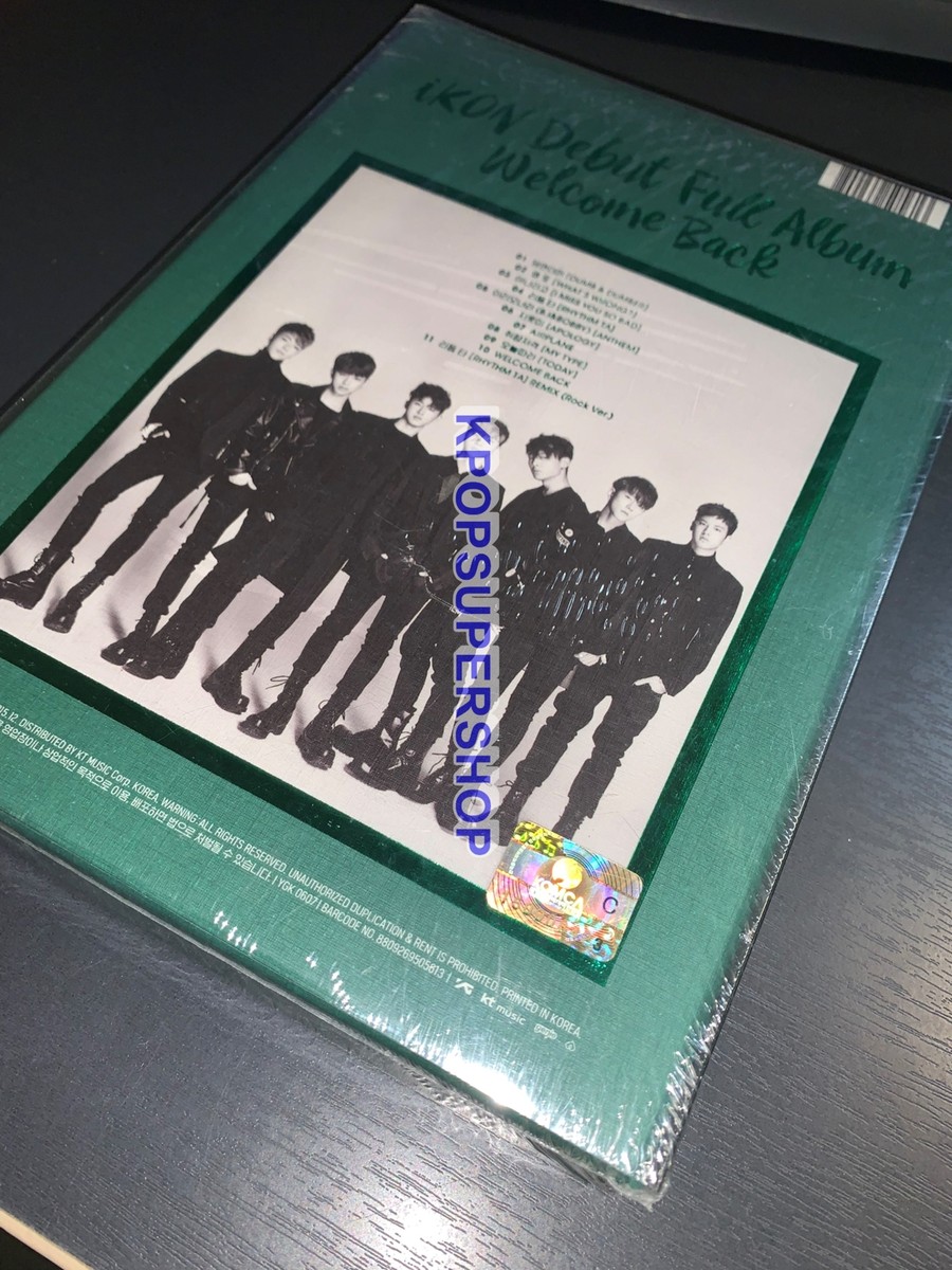 iKON Debut 1st Full Album Welcome Back Green Version CD New Sealed