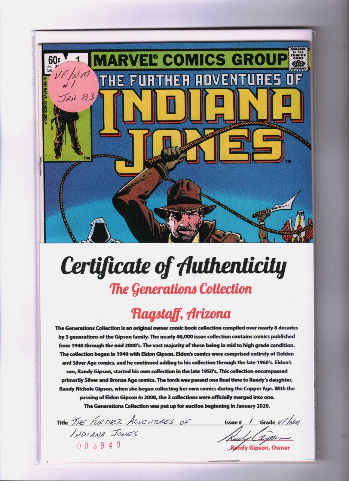 Further Adventures of Indiana Jones #1 (John Byrne) Marvel VF/NM {Generations}