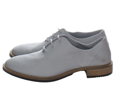 Ecco Chander Gray Nubuck Leather Casual Lace Up Sporty  display picture 3