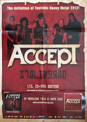 ACCEPT - Stalingrad - Promo Poster - gefaltet / folded - Sammlerstück