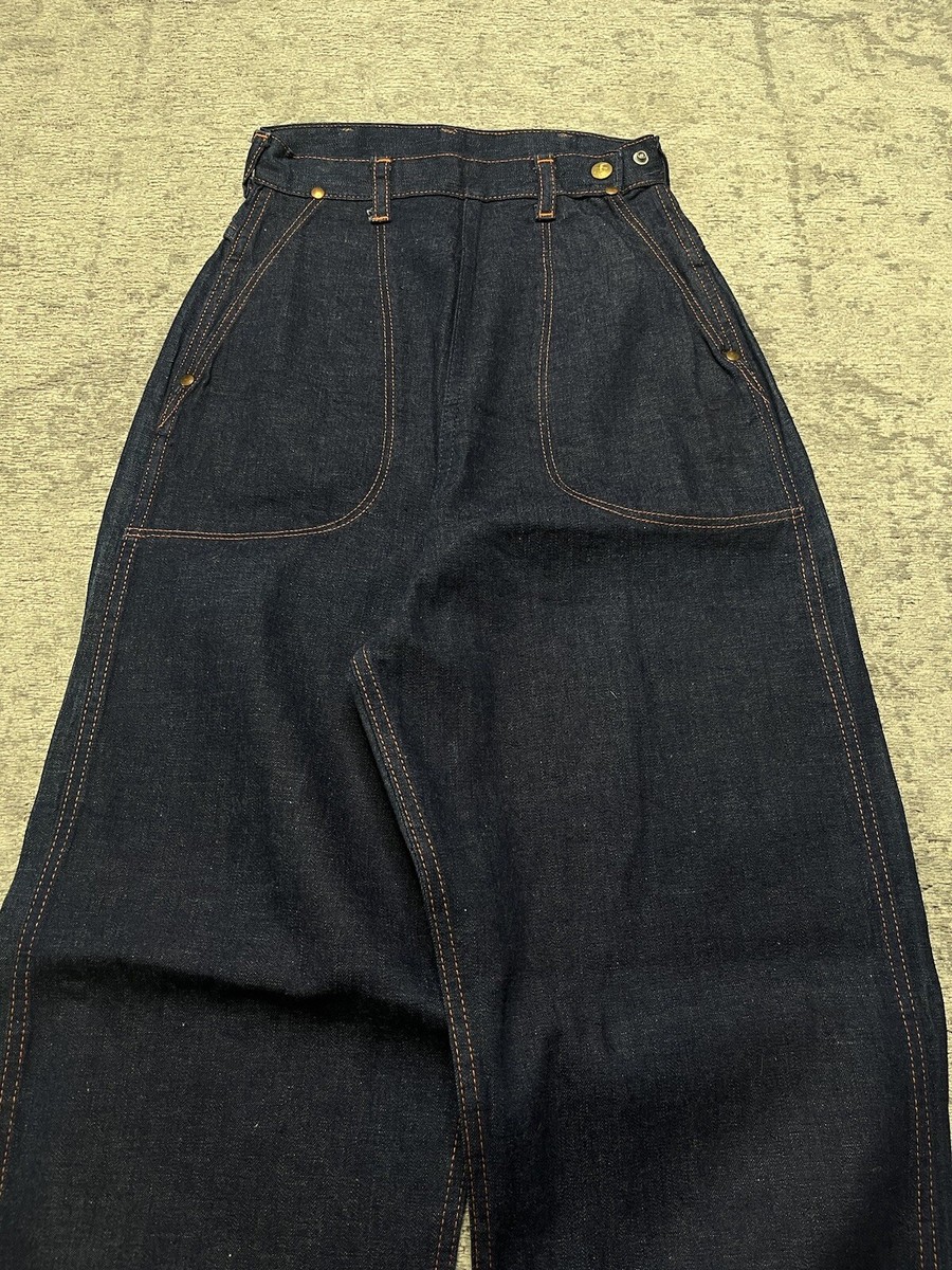 Vtg 1940s 1950s BLUE BELL Wrangler Side Zip Jeans Ladies Vtg 1940s 1950s BLUE BELL Wrangler Side Zip Jeans Ladies