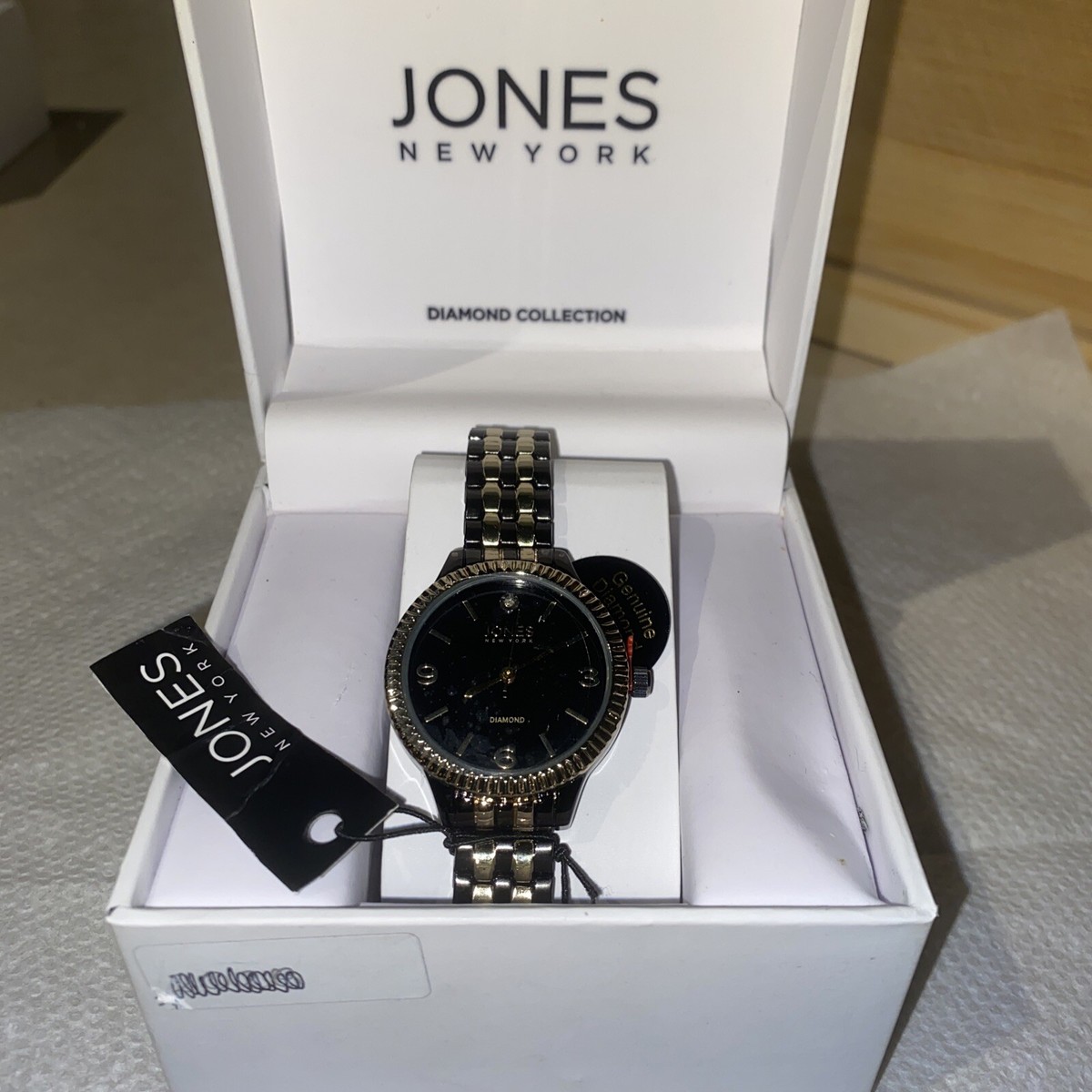 NEW WOMANS JONES NEW YORK DIAMOND COLLECTION ,BLACK & GOLD  display picture 2