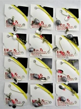12 EA CRAPPIE RIG CAPPS & COLEMAN STYLE DOUBLE HOOK 1/4 OZ FROM LINDY