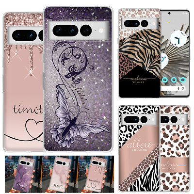 Printed Cover Personalised Name Phone Case For Google Pixel 8A 7A 8 7 Pro 6A 5 4