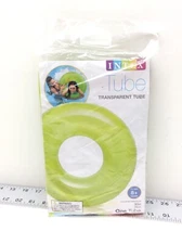 Intex 59260ep Transparent Inflatable Swim Tube Age 8+ Green