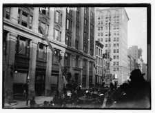 8" x 10" Photo 1912 Fire rescue work a fire drill exercise at the National