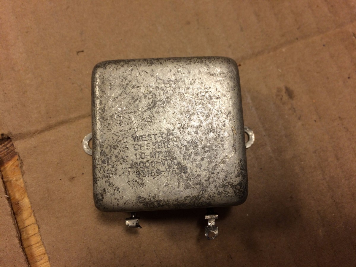1 Vintage West-Cap 1 uf 1000v Oil Capacitor for tube amp Bathtub