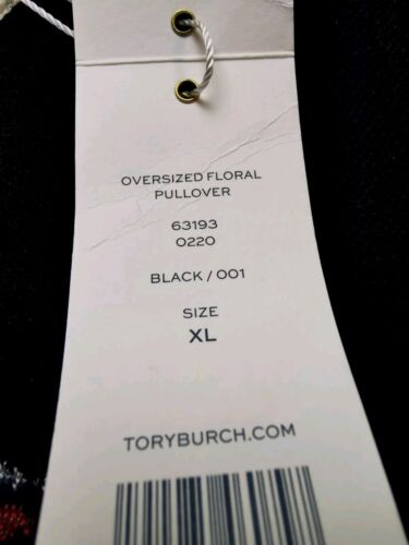 TORY BURCH Womens Size XL Wool Blend Floral Crew Neck Sweater (BNWT) Oversized - Picture 16 of 19