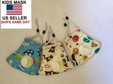 3 Face Masks For Kids Child Toddler Face Mask With Filters