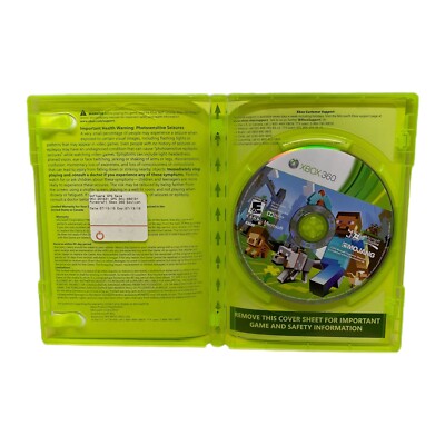 Minecraft Xbox 360 Edition (Microsoft Xbox360, 2004) Disc But No