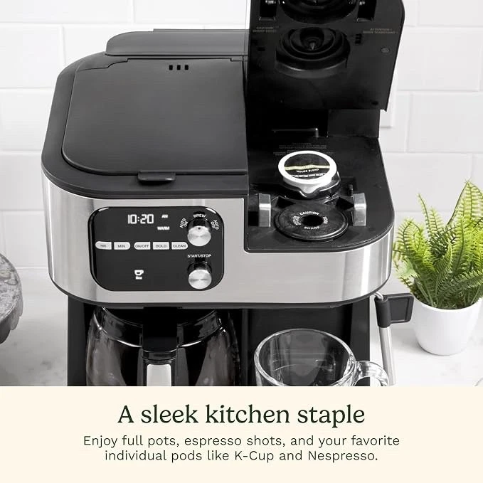 Cuisinart Centro de Café Barista Bar 4 en 1 Café, SS-4N1NAS, Nuevo Caja Abierta