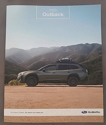 2023 Subaru OEM Outback Sales Showroom Brochure Free Shipping New.              