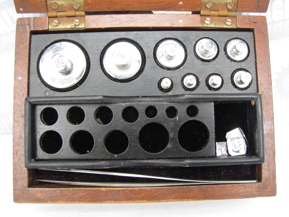 HENRY TROEMNER - JUEGO DE CALIBRACIÓN DE PESO - 100, 200, 500 MG / 1-100 Gramos Foto 3 de 4