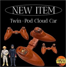 Star Wars Vintage 1980 Twin-Pod Cloud Car Vehicle   With Pilot And Bespin Guard