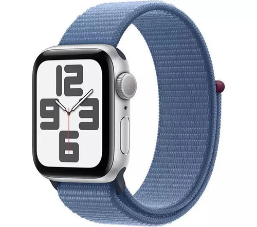 APPLE Watch SE (2023) - 40mm Silver Al Case and Winter Blue Sport Loop - Picture 1 of 6