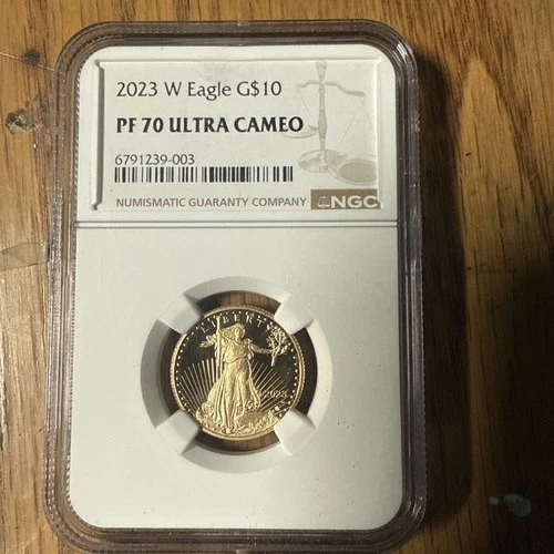 Photo of a 2023-W American Gold Eagle 1/4 oz Proof from an eBay listing that sold on Jul 15, 2026