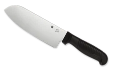 Spyderco Knives Santoku Kitchen Knife Cutlery Black MBS-26 Stainless K08PBK