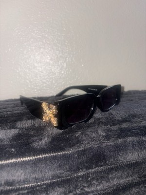 Virgil Off-White Square Frame Sunglasses New Black/Gold
