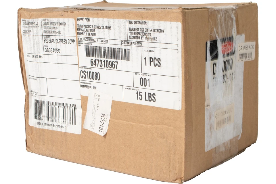 Compresor de aire acondicionado Delphi para Chevrolet Malibu 4 cilindros 2,2 L pieza CS10080 Foto 3 de 4