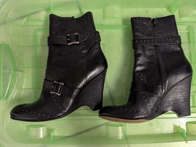 ASH Stiefelette Leder Schwarz 38 Top