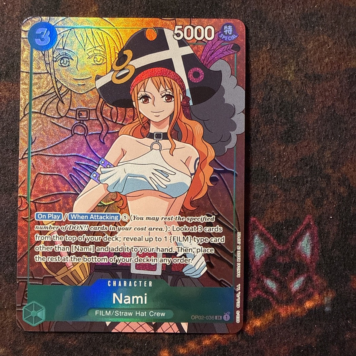 ナミ SR パラレル OP02-036 psa10 Nami (Parallel) OP02-036 SR Paramount War - ONE PIECE Card Game