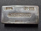 🌟 VINTAGE Engelhard 50 oz .999+ Silver Poured Bar 3rd Series Canadian Bull Logo