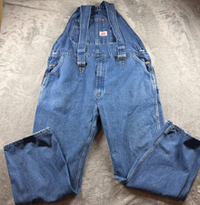 Roundhouse Blue Denim Bib Overalls Pre-Owned Size 42 X30"