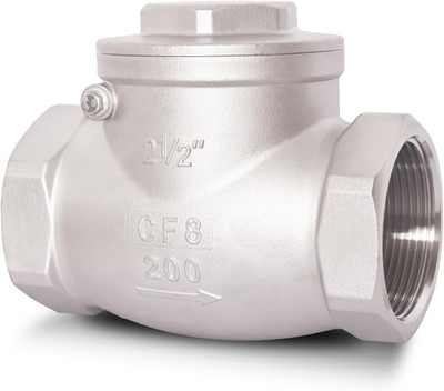 2-1/2'' NPT Horizontal Check Valve, Stainless Steel Non Return Swing Check Valve,