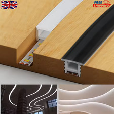 Silicone LED Strip Channel Cover Profile for Embedded Flexible Light Diffuser 