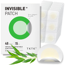 Pimple Patches, 15 Mm Invisible Acne Patches for Face with Salicylic Acid, 0.01C