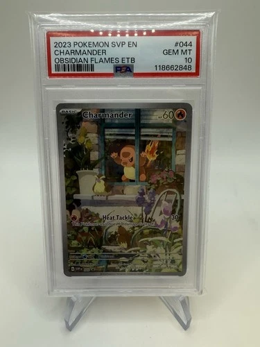 2023 POKEMON SVP EN-CHARMANDER OBSIDIAN FLAMES ETB PSA 10