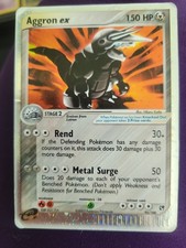 Pokémon TCG Aggron EX Sandstorm Holo Rare Card 95/100 Damaged on eBay