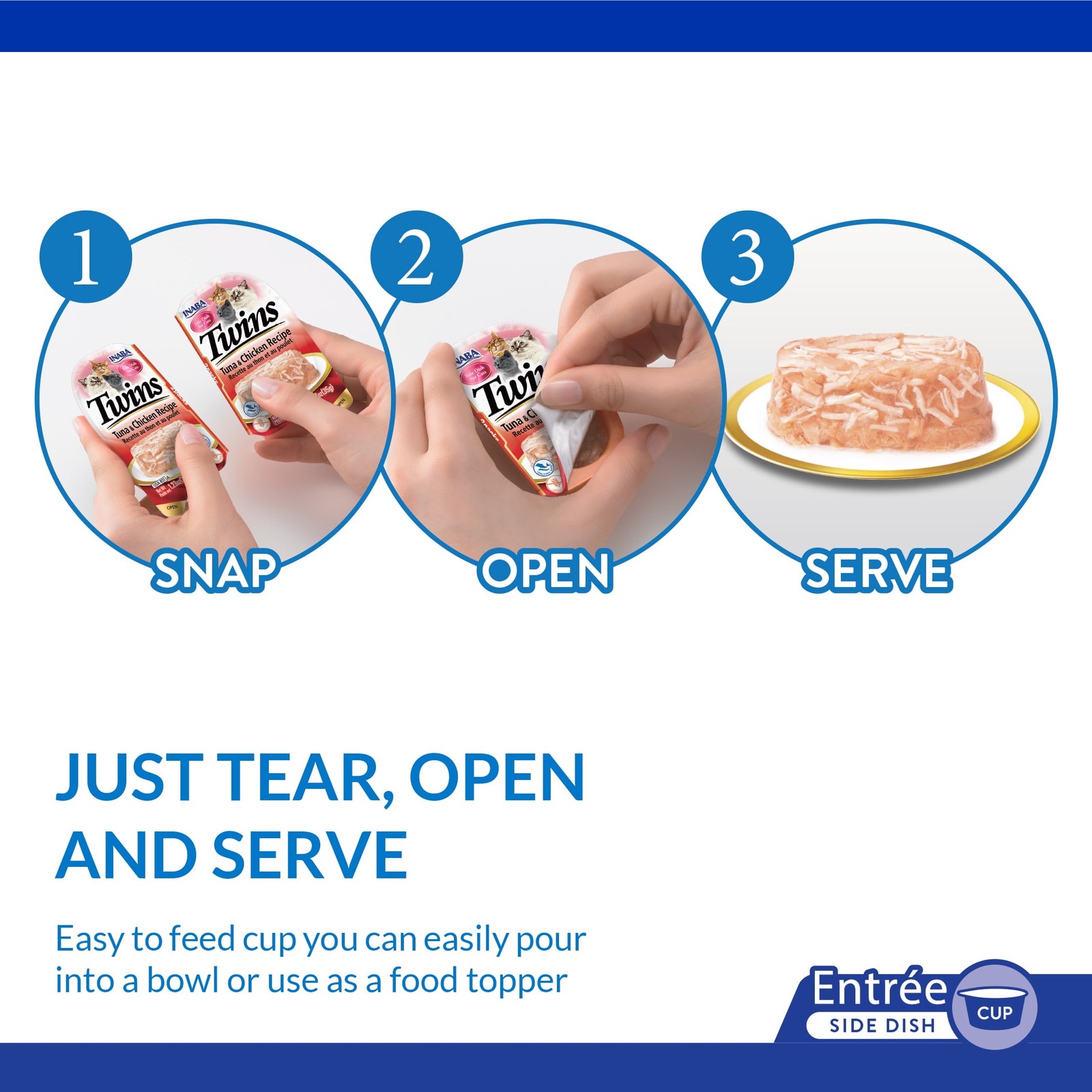 Inaba 1.23 oz Chicken Wet Cat Topper - 16 Servings, Nutritious and Delicious